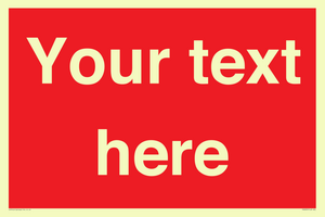 Custom Prohibition: Blank (red) sign